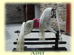 FH Ayres Rocking Horse Restoration by Ringinglow Rocking Horse Company