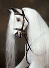 Traditional Wooden Rocking Horse head detail from The Ringinglow Rocking Horse Company