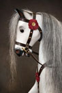 Traditional Wooden Rocking Horse head detail from The Ringinglow Rocking Horse Company