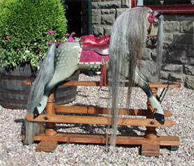 Traditional Wooden Rocking Horse antique FH Ayres from The Ringinglow Rocking Horse Company